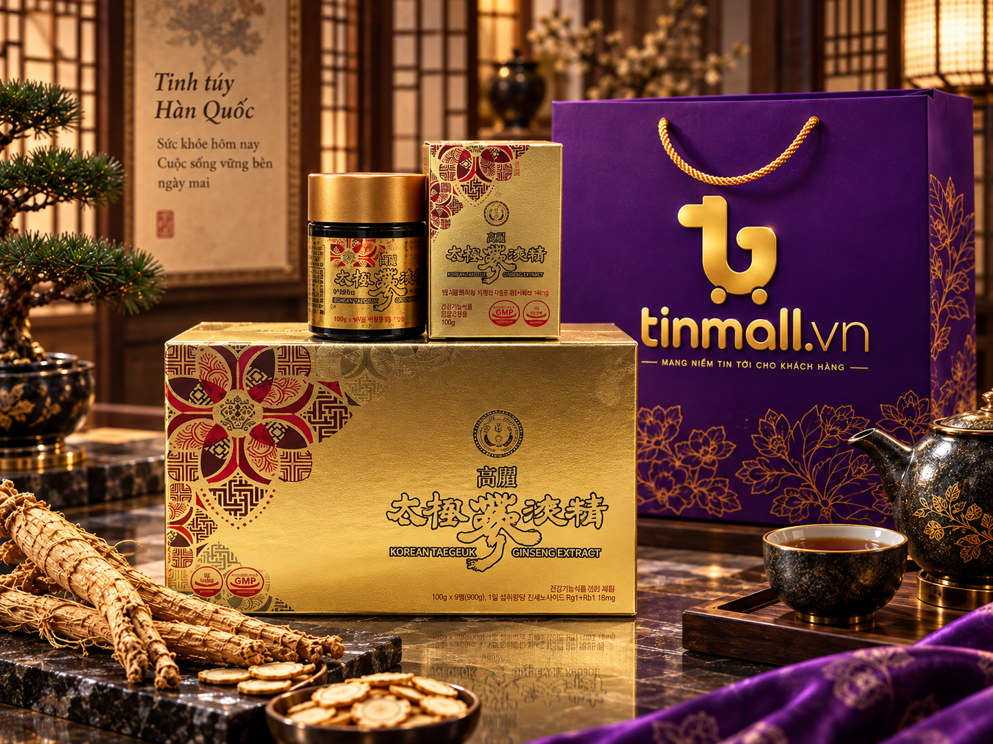 Cao Thiên Sâm Chính Phủ Hàn Quốc 6 Năm Tuổi 300g